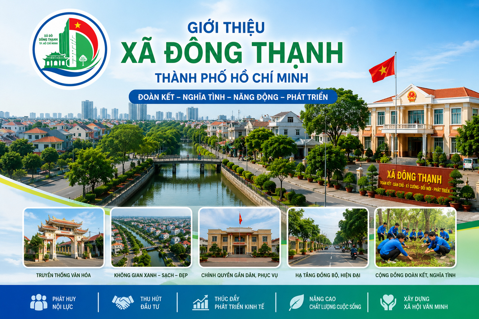 Xã Đông Thạnh – Không gian phát triển mới ở cửa ngõ phía Tây Bắc Thành phố Hồ Chí Minh