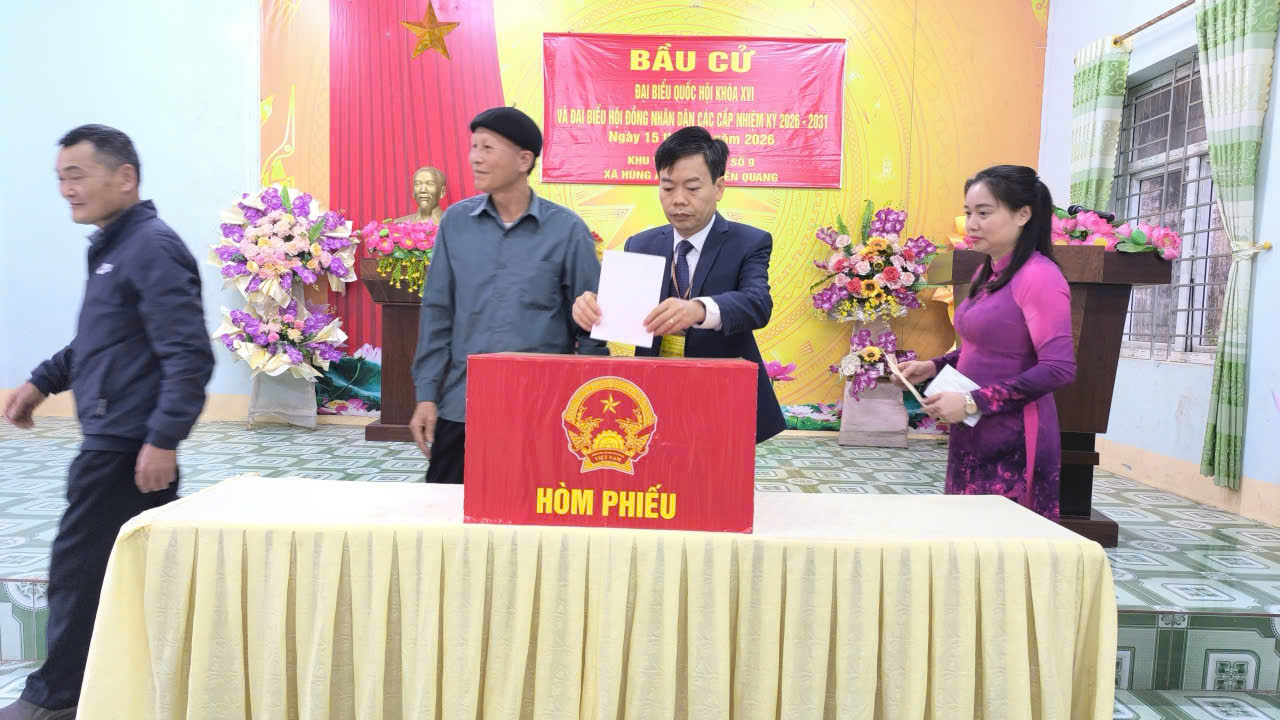 Xã Hùng An tưng bừng khai mạc ngày hội bầu cử