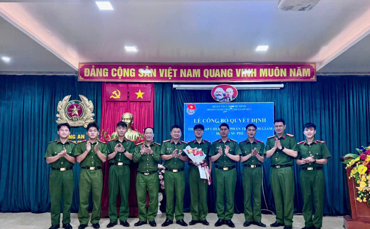 THÀNH LẬP CHI ĐOÀN PHÂN TRẠI TẠM GIAM HOÀNG SU PHÌ, KHƠI DẬY SỨC TRẺ, PHÁT HUY TINH THẦN XUNG KÍCH CỦA ĐOÀN VIÊN THANH NIÊN