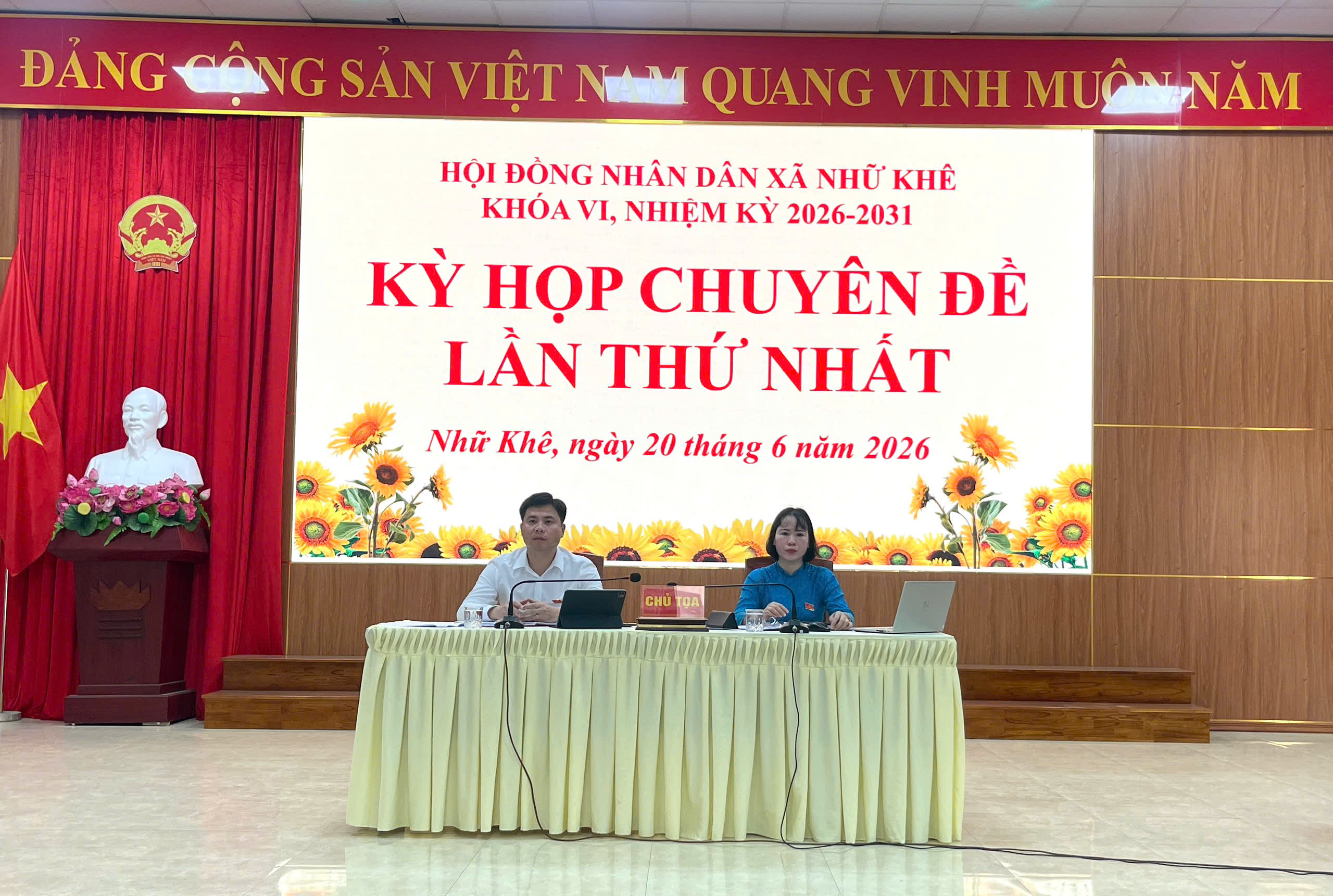 HĐND xã Nhữ Khê tổ chức Kỳ họp chuyên đề lần thứ nhất, khóa VI, nhiệm kỳ 2026 – 2031