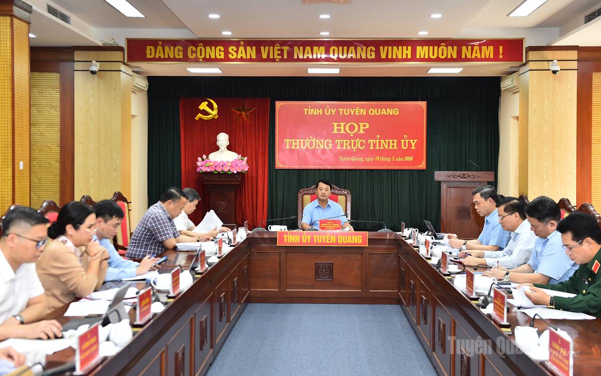 Thường trực Tỉnh ủy họp cho chủ trương nhiều nội dung quan trọng