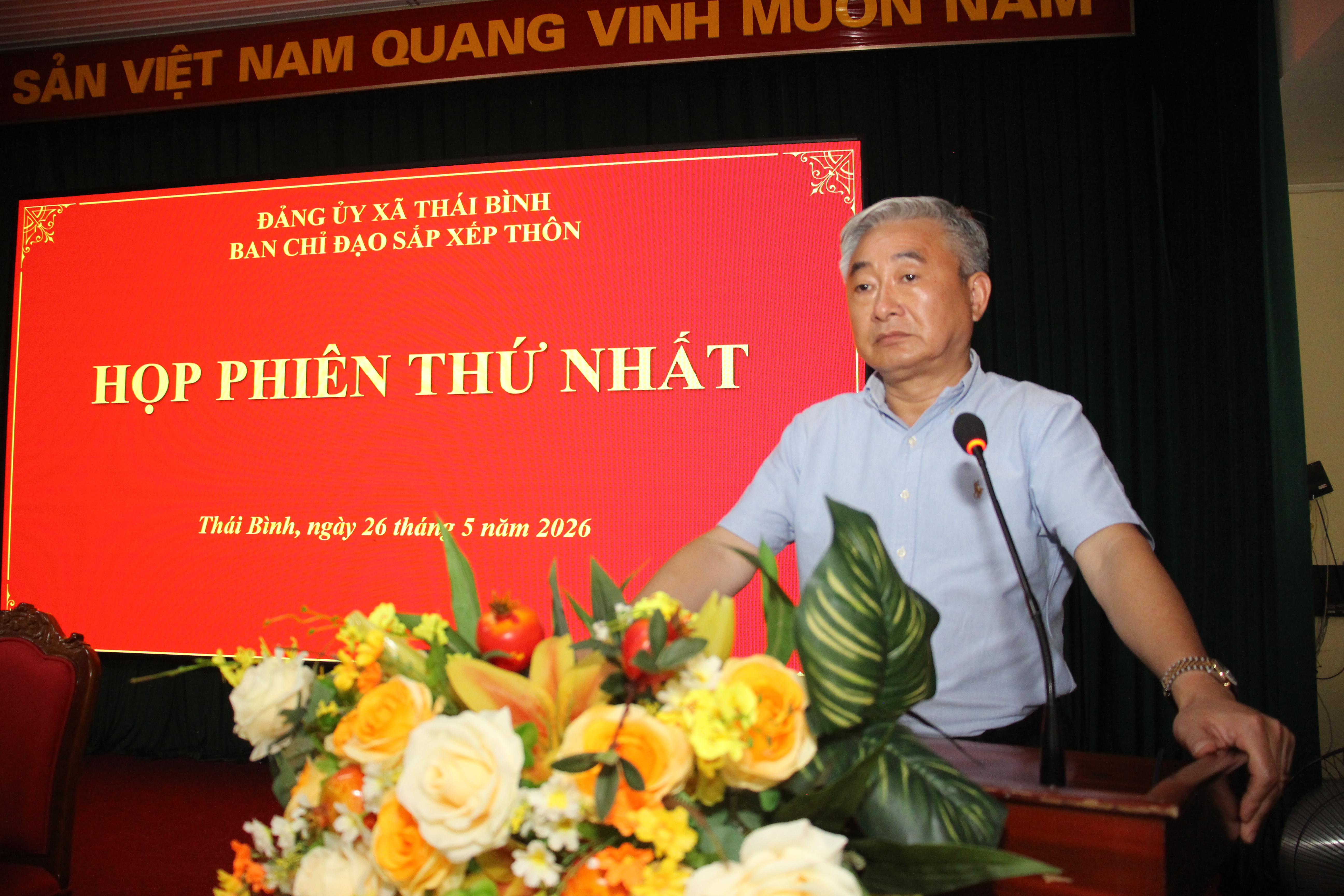 Ban Chỉ đạo sắp xếp thôn xã Thái Bình họp phiên thứ nhất