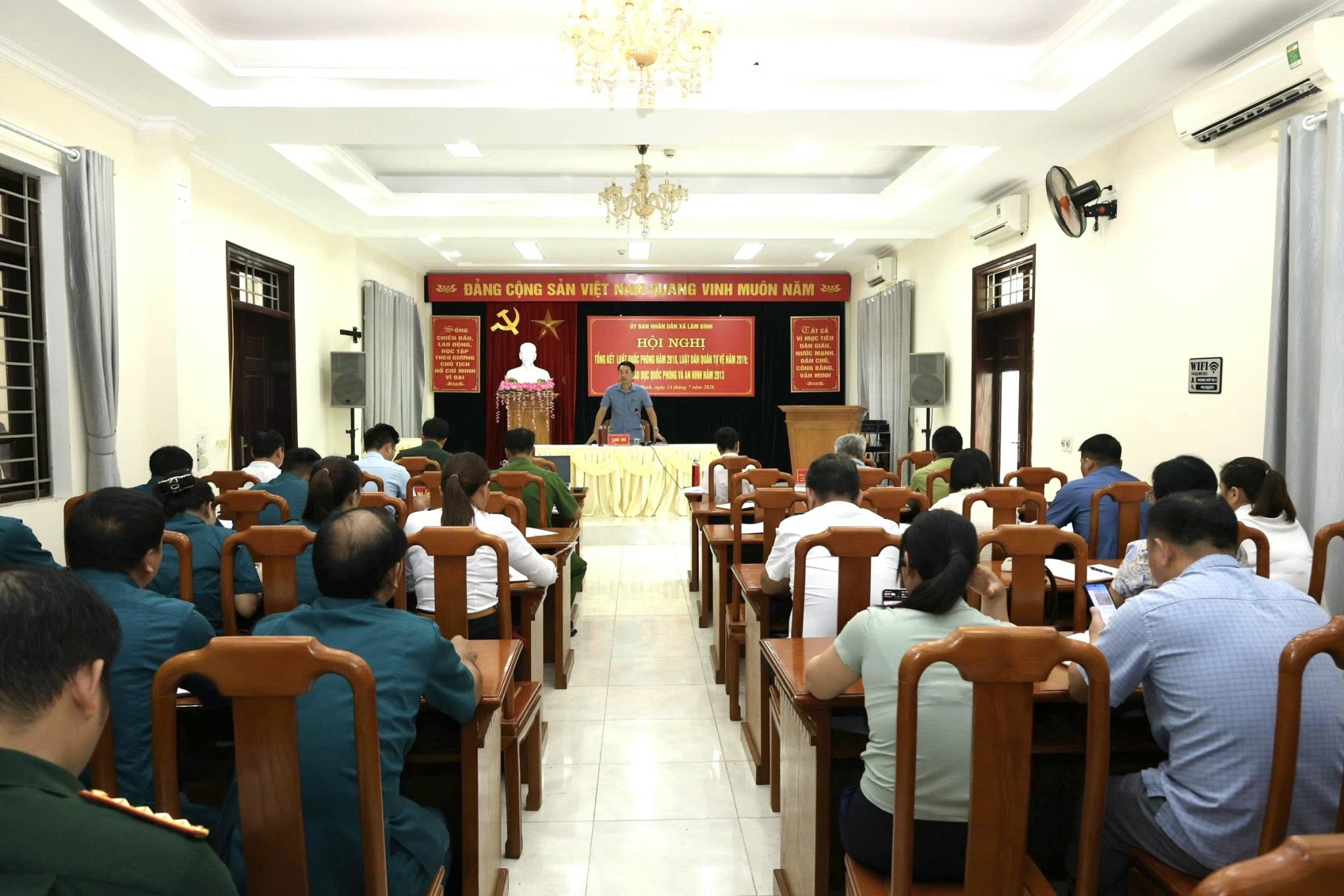 Hội nghị tổng kết thi hành Luật Quốc phòng năm 2018, Luật Dân quân tự vệ năm 2019, Luật Giáo dục quốc phòng và an ninh năm 2013