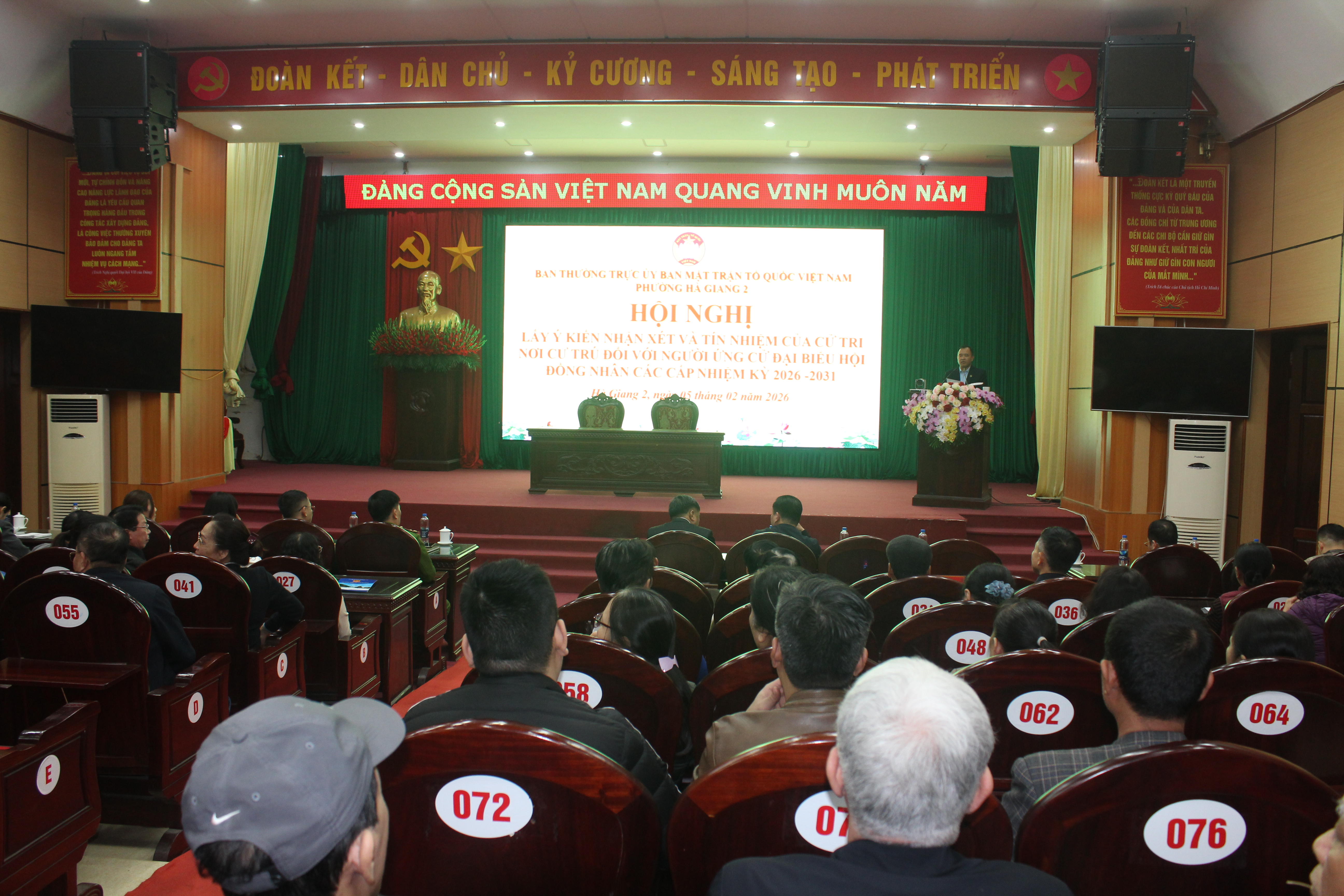 Mặt trận Tổ quốc phường Hà Giang 2 lấy ý kiến cử tri nơi cư trú đối với người ứng cử đại biểu HĐND các cấp