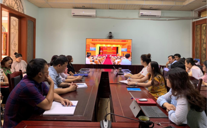 Đảng bộ Sở Tư pháp kết nối Hội nghị trực tuyến học tập, quán triệt và triển khai thực hiện Nghị quyết Đại hội Đảng bộ tỉnh Tuyên Quang lần thứ nhất