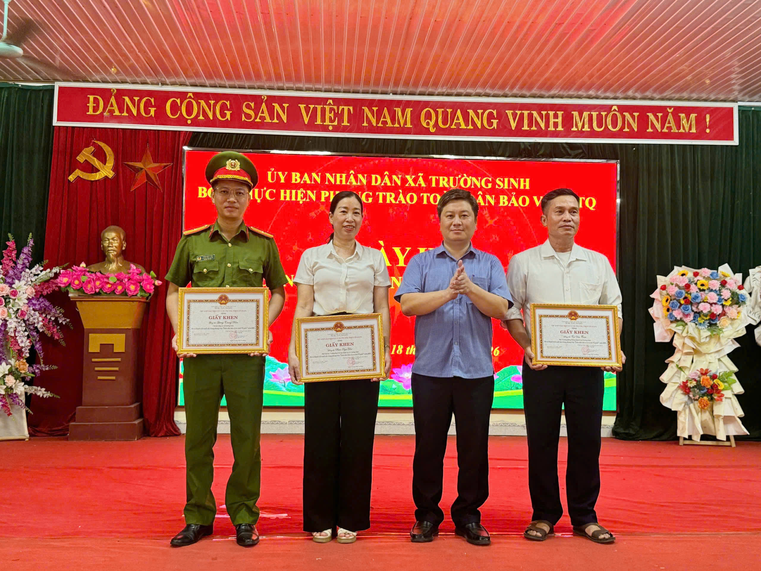 XÃ TRƯỜNG SINH TỔ CHỨC NGÀY HỘI TOÀN DÂN BẢO VỆ AN NINH TỔ QUỐC NĂM 2026