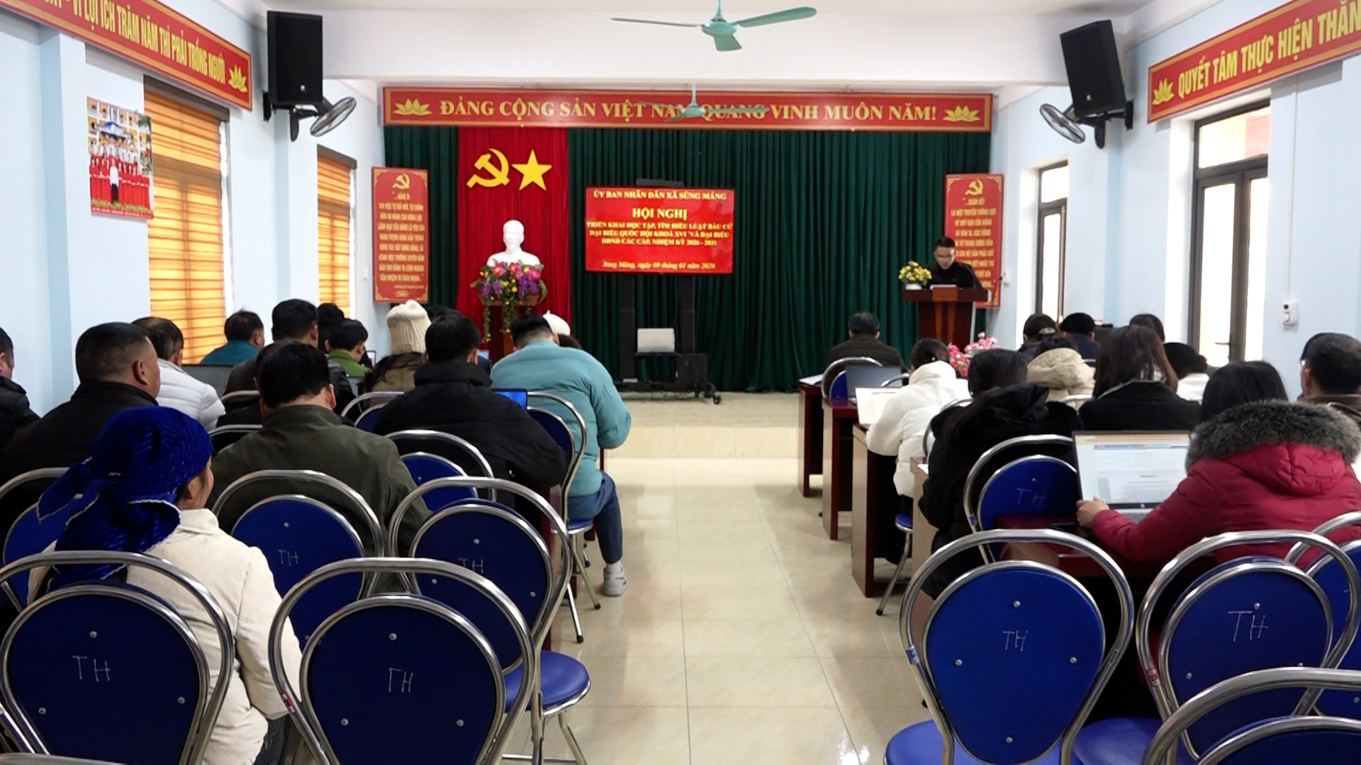 Xã Sủng Máng quán triệt Luật Bầu cử, bảo đảm thống nhất nhận thức và hành động từ cơ sở