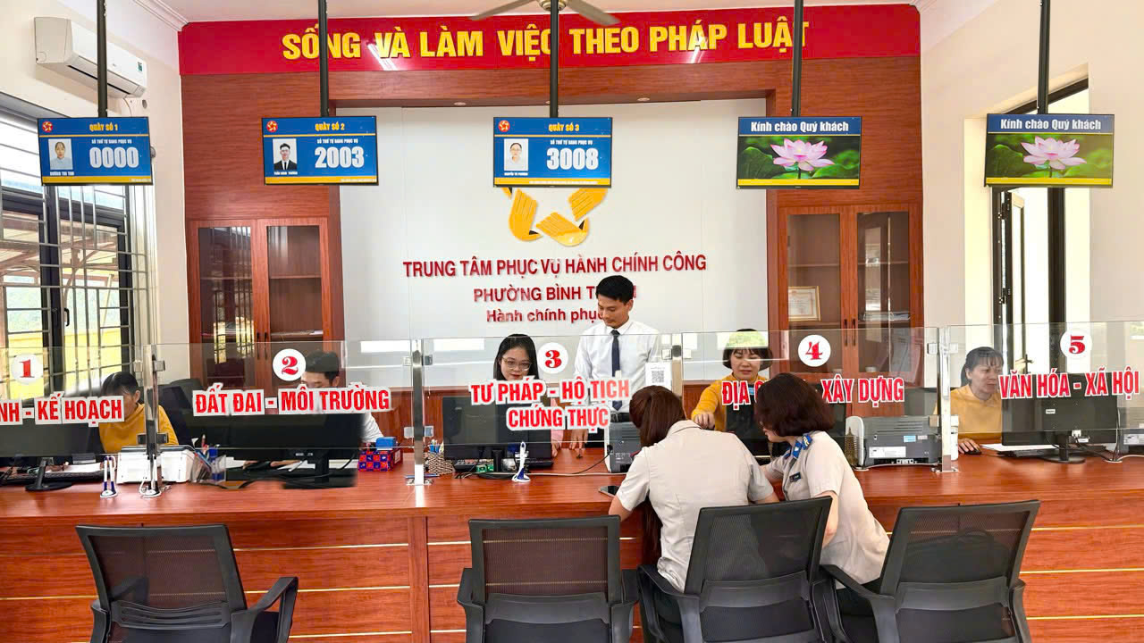 Trung tâm Phục vụ hành chính công phường Bình Thuận – Nơi phục vụ Nhân dân và doanh nghiệp nhanh chóng, hiệu quả và tận tâm