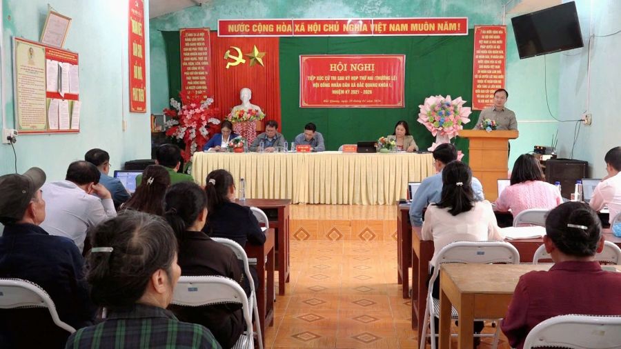 Tổ đại biểu số 4 Tiếp xúc cử tri sau kỳ họp thứ hai (thường lệ)  Hội đồng nhân dân xã khoá I, nhiệm kỳ 2021 – 2026