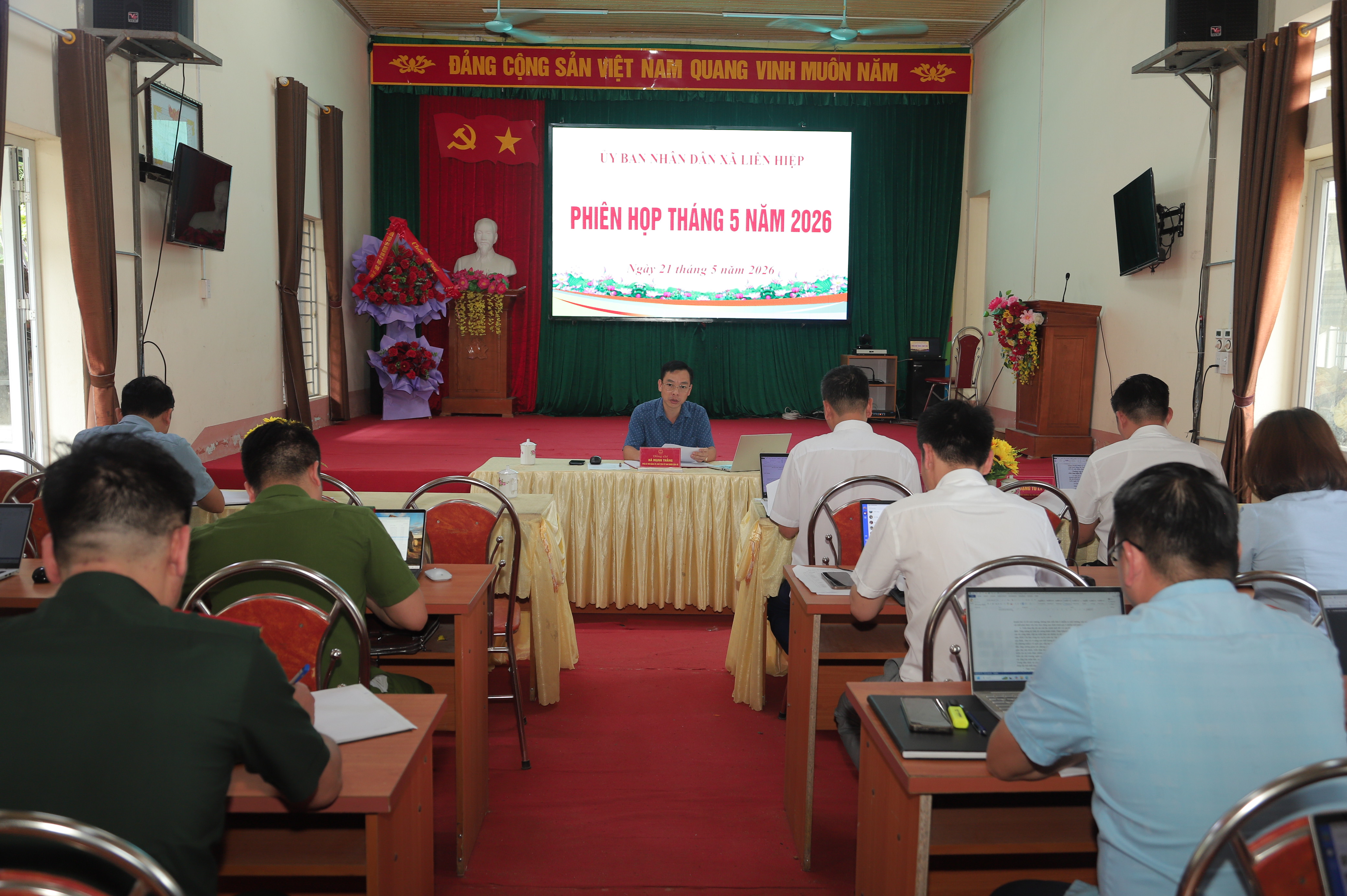 Phiên họp thường kỳ tháng 5/2026 UBND xã Liên Hiệp