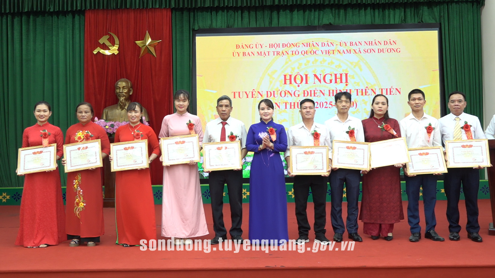 Xã Sơn Dương tuyên dương điển hình tiên tiến, phát động phong trào thi đua giai đoạn mới