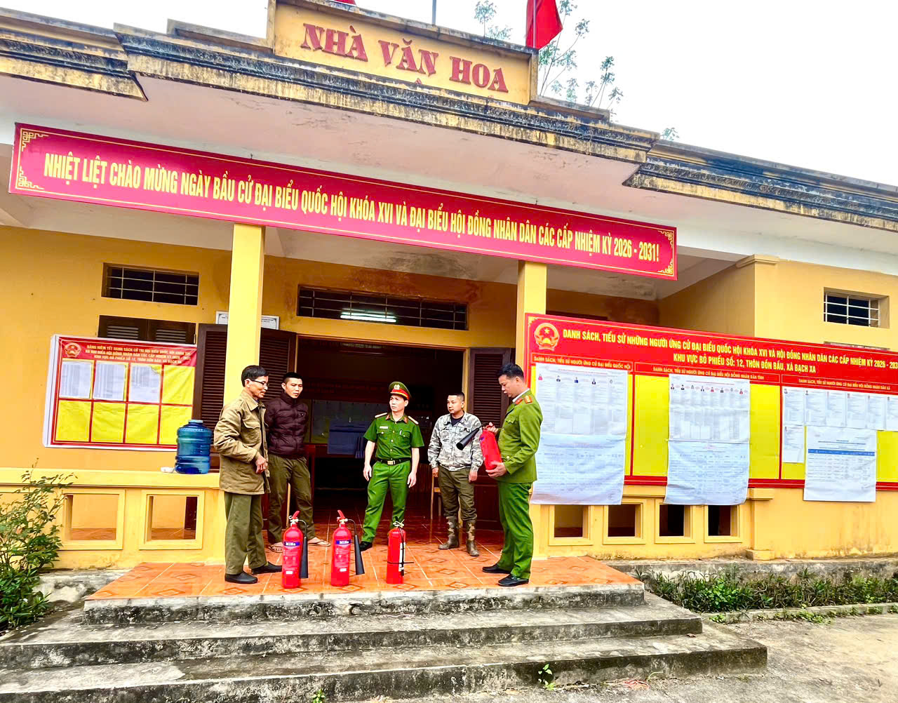 CÔNG AN XÃ BẠCH XA CHỦ ĐỘNG HƯỚNG DẪN CÔNG TÁC BẢO ĐẢM AN TOÀN PCCC PHỤC VỤ CUỘC BẦU CỬ QUỐC HỘI KHÓA XVI, ĐẠI BIỂU HĐND CÁC CẤP NHIỆM KỲ 2026-2031