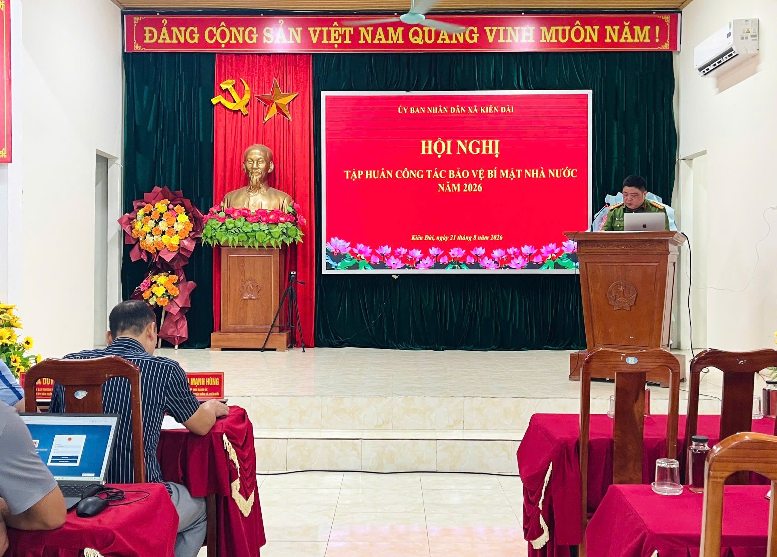 Kiên Đài: Tổ chức Hội nghị tập huấn Công tác Bảo vệ Bí mật Nhà nước năm 2026
