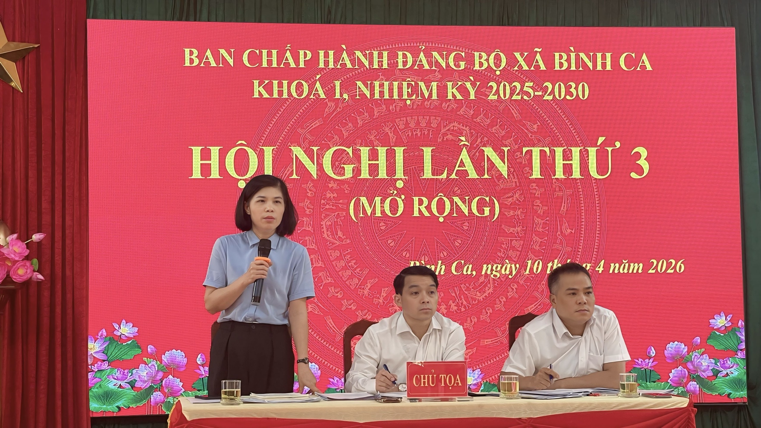 Hội nghị Ban Chấp hành Đảng bộ xã Bình Ca lần thứ ba (mở rộng)