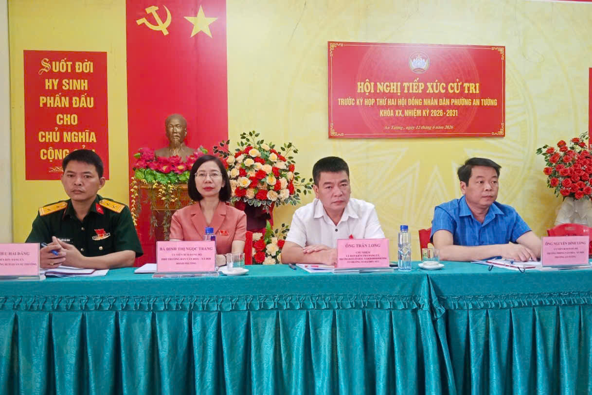 Tổ đại biểu số 01 HĐND phường An Tường tiếp xúc cử tri trước kỳ họp thứ hai HĐND phường An Tường khoá XX, nhiệm kỳ 2026-2031
