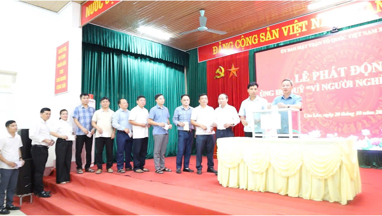 XÃ CÔN LÔN PHÁT ĐỘNG ỦNG HỘ QUỸ “VÌ NGƯỜI NGHÈO” NĂM 2026