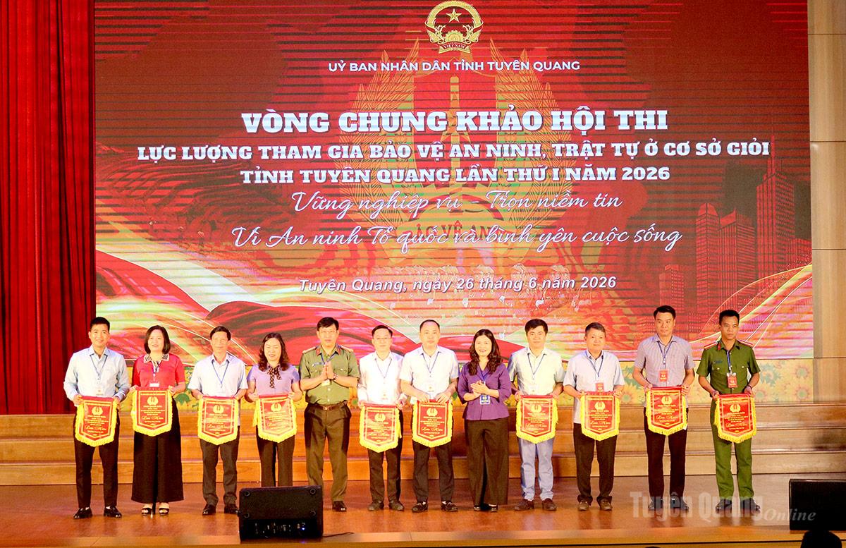 Chung khảo Hội thi lực lượng tham gia bảo vệ an ninh, trật tự ở cơ sở giỏi lần thứ I năm 2026