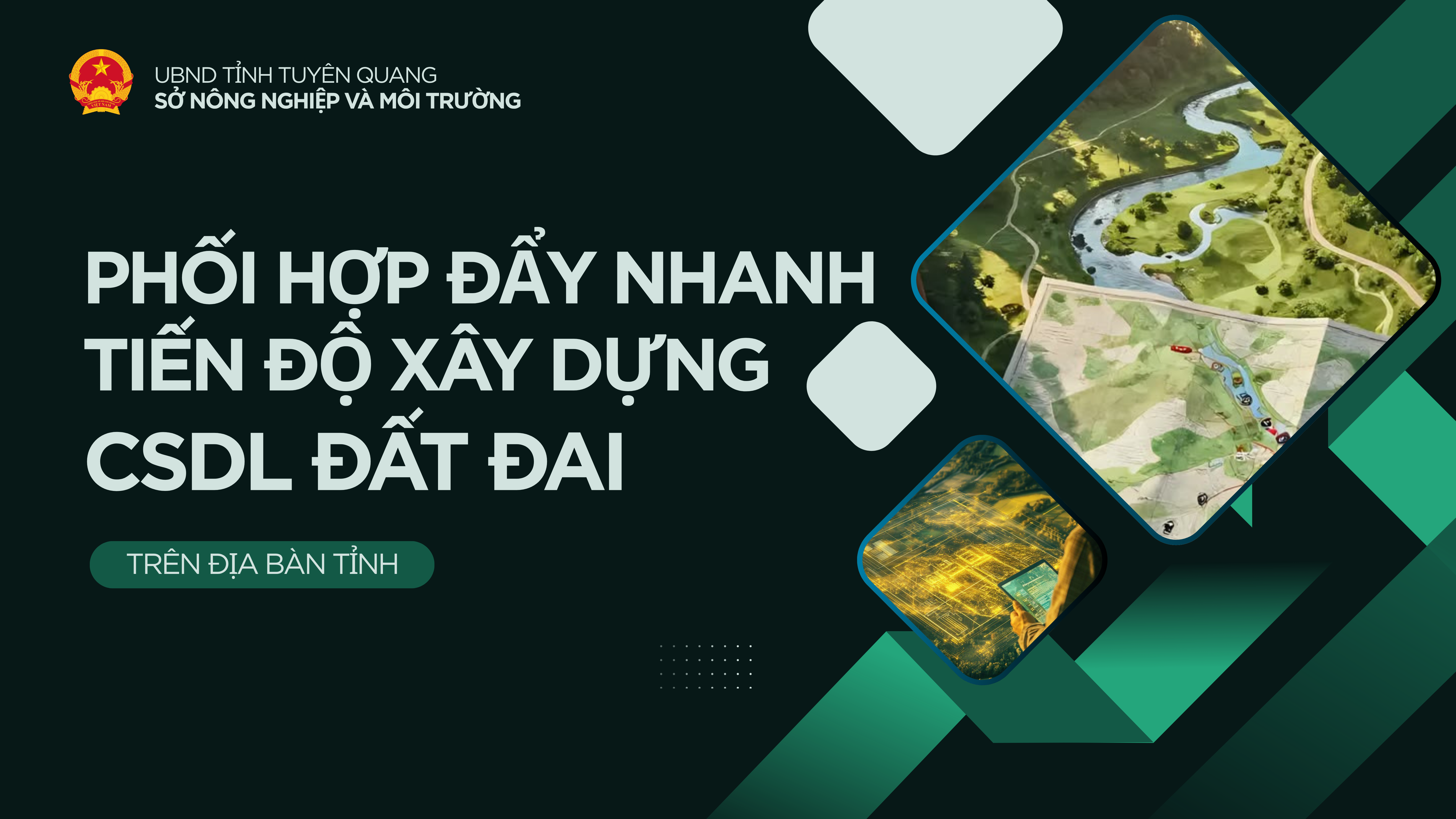 Phối hợp đẩy nhanh tiến độ xây dựng CSDL đất đai trên địa bàn tỉnh