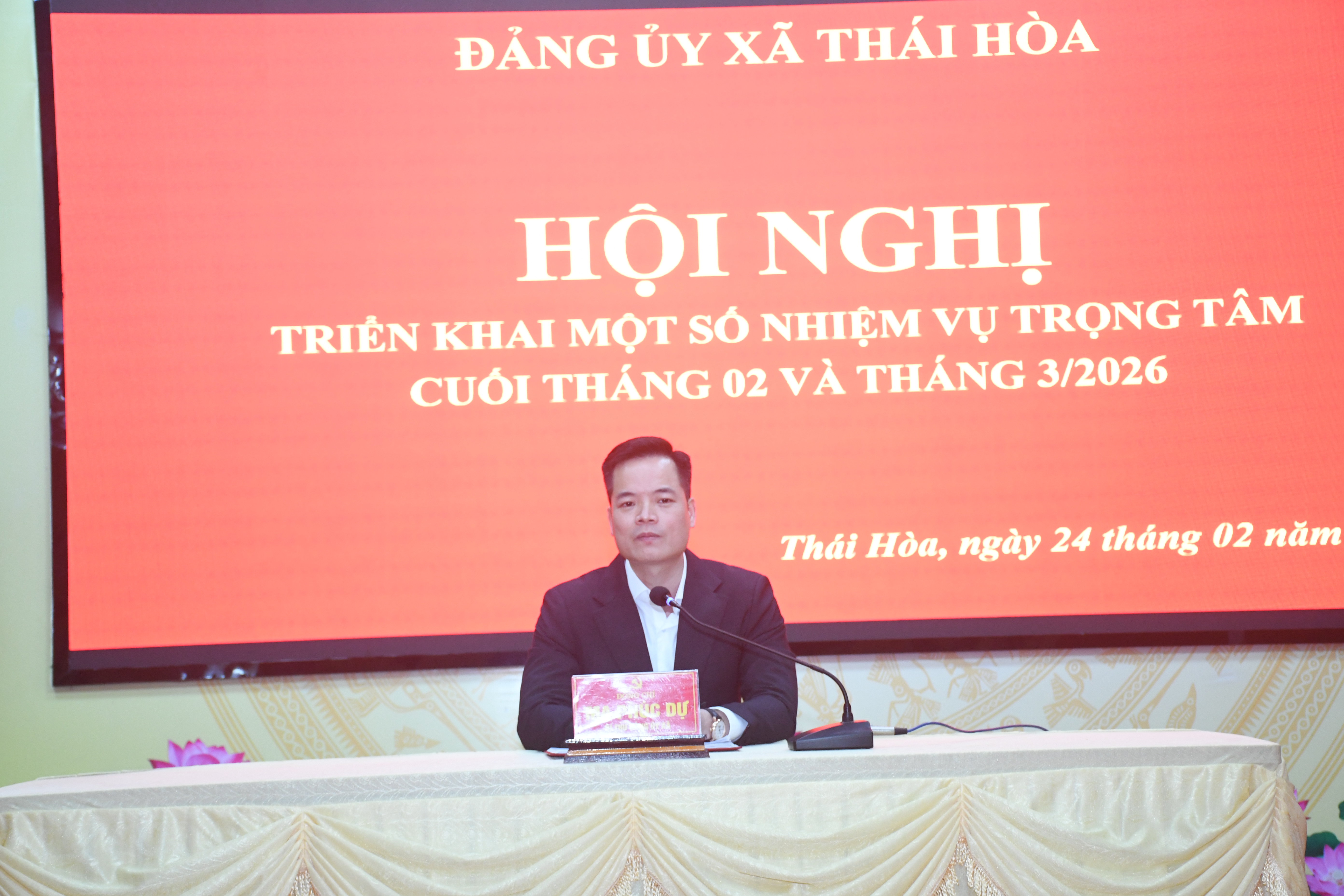 Thái Hòa triển khai nhiệm vụ trọng tâm cuối tháng 02  và tháng 3/2026