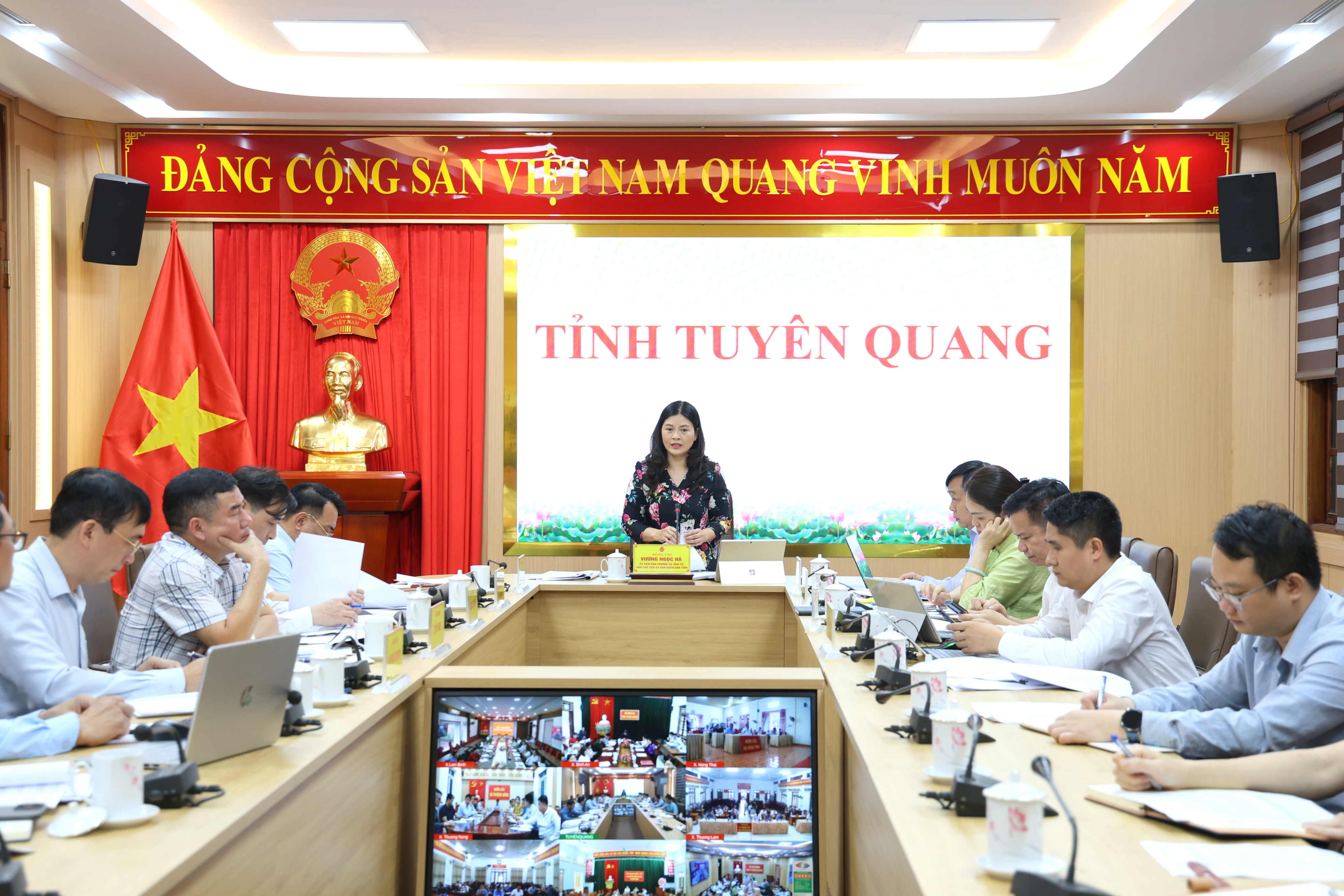 Phó Chủ tịch UBND tỉnh Vương Ngọc Hà làm việc với các xã thuộc cụm VIII về định hướng phát triển kinh tế - xã hội giai đoạn 2026-2030