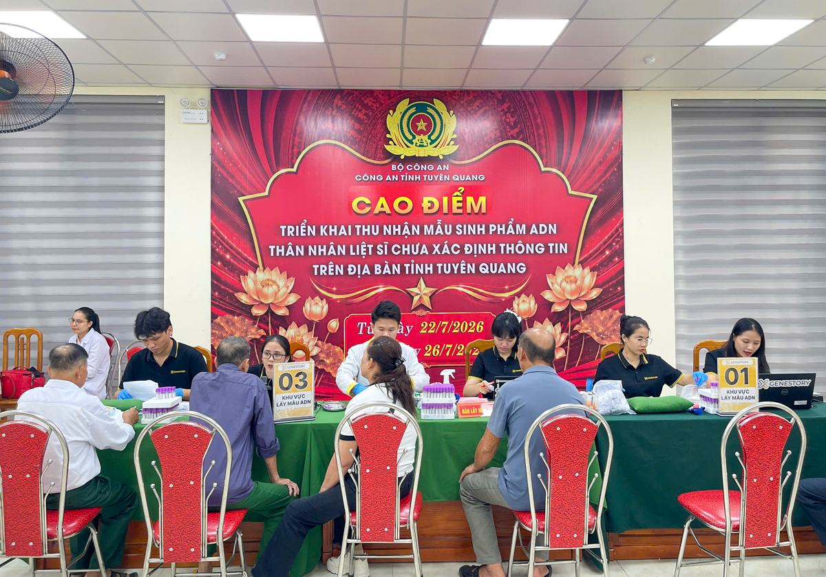 Phát động đợt cao điểm thu nhận mẫu sinh phẩm ADN thân nhân liệt sĩ chưa xác định được thông tin 