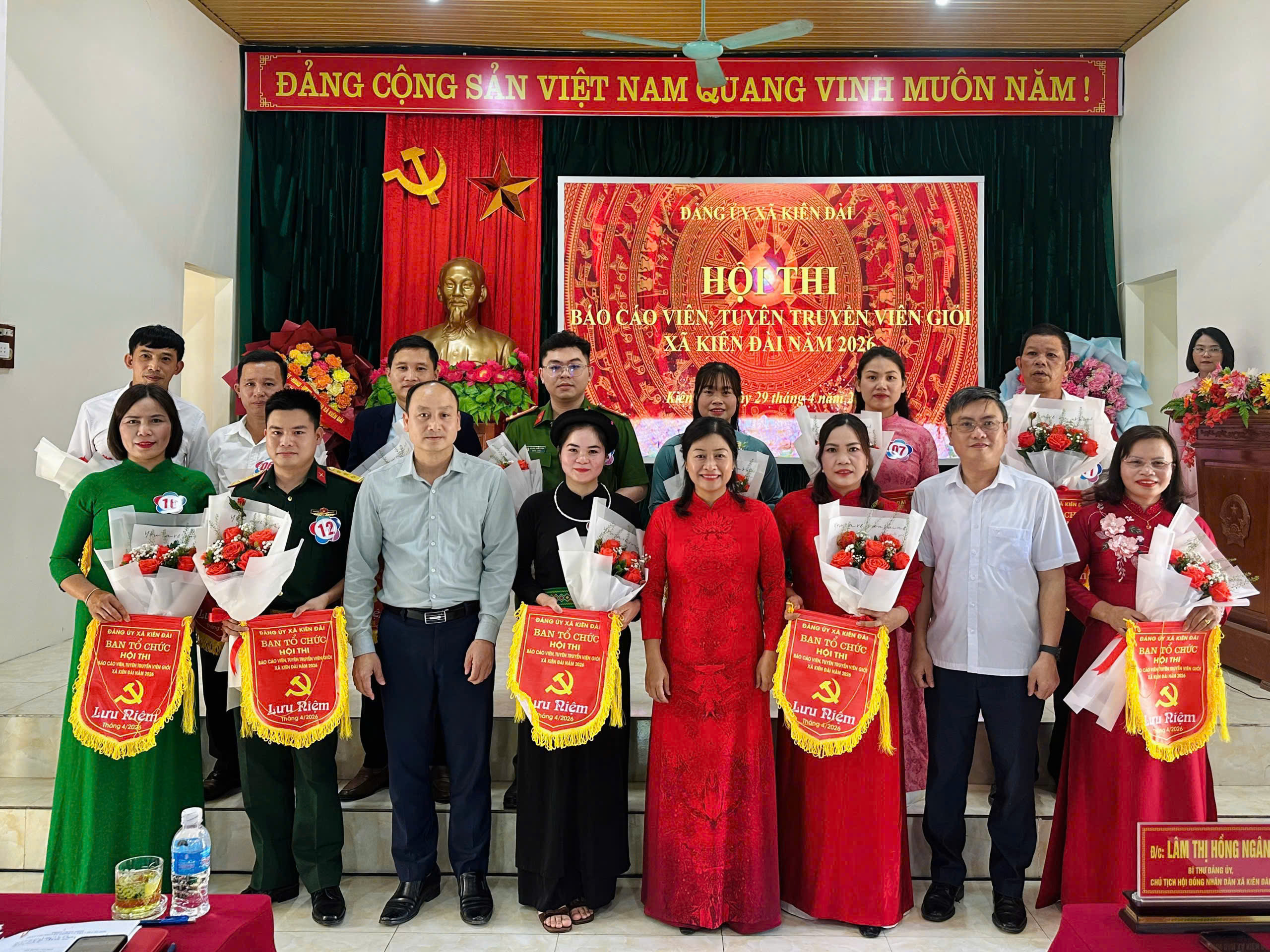Kiên Đài tổ chức thành công Hội thi Báo cáo viên, Tuyên truyền viên giỏi năm 2026