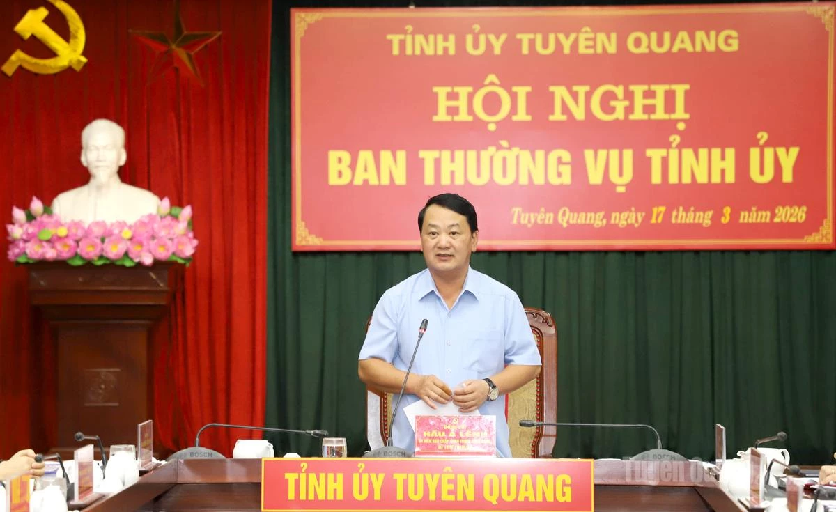 Ban Thường vụ Tỉnh ủy họp thường kỳ tháng 3