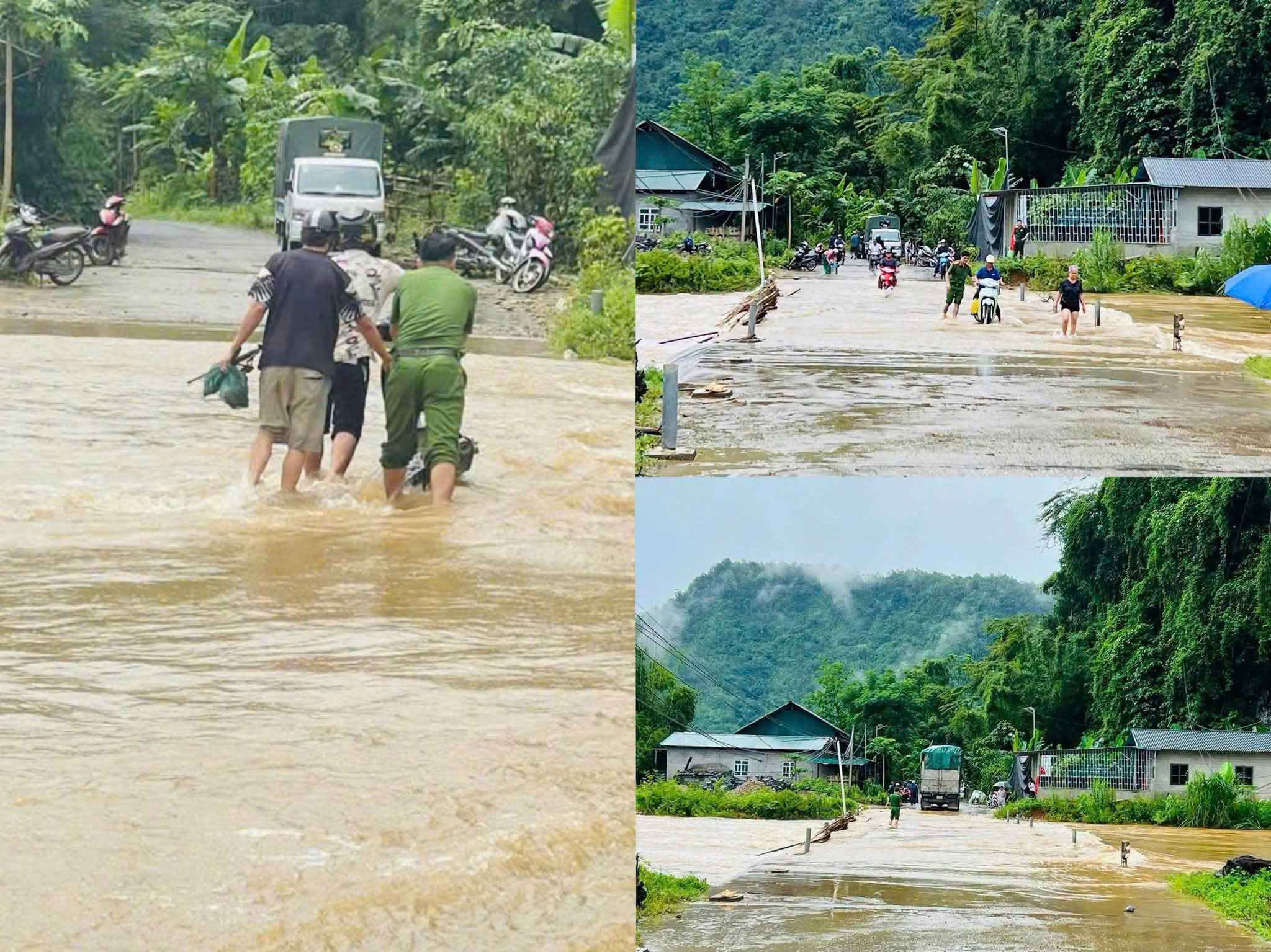 SÁT CÁNH CÙNG NHÂN DÂN KHẮC PHỤC HẬU QUẢ MƯA LŨ