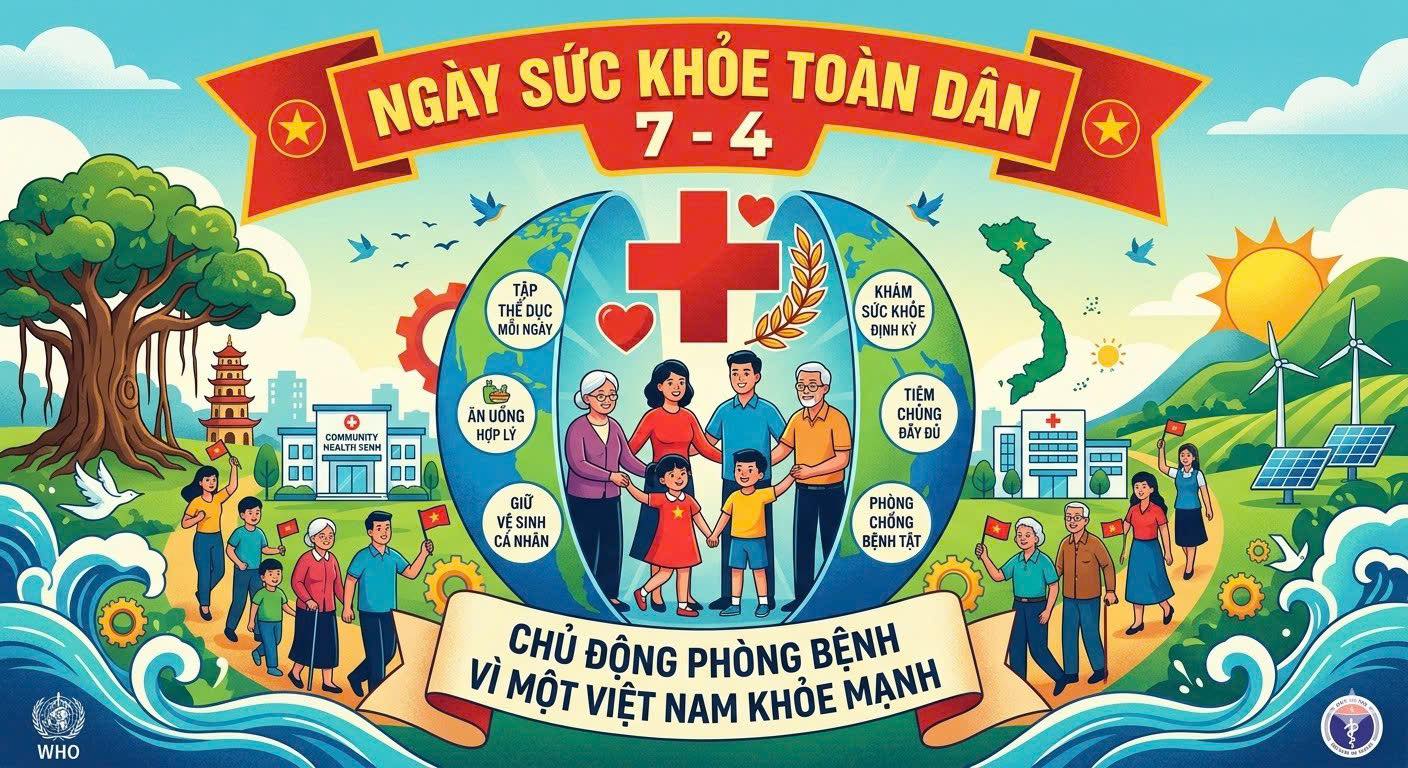 HƯỞNG ỨNG NGÀY SỨC KHỎE TOÀN DÂN (07/4) NĂM 2026 