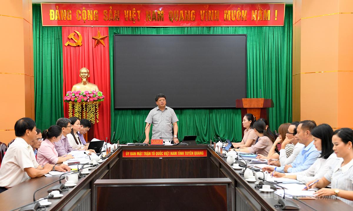 Khẩn trương hoàn thiện công tác chuẩn bị tổ chức Đại hội các hội quần chúng