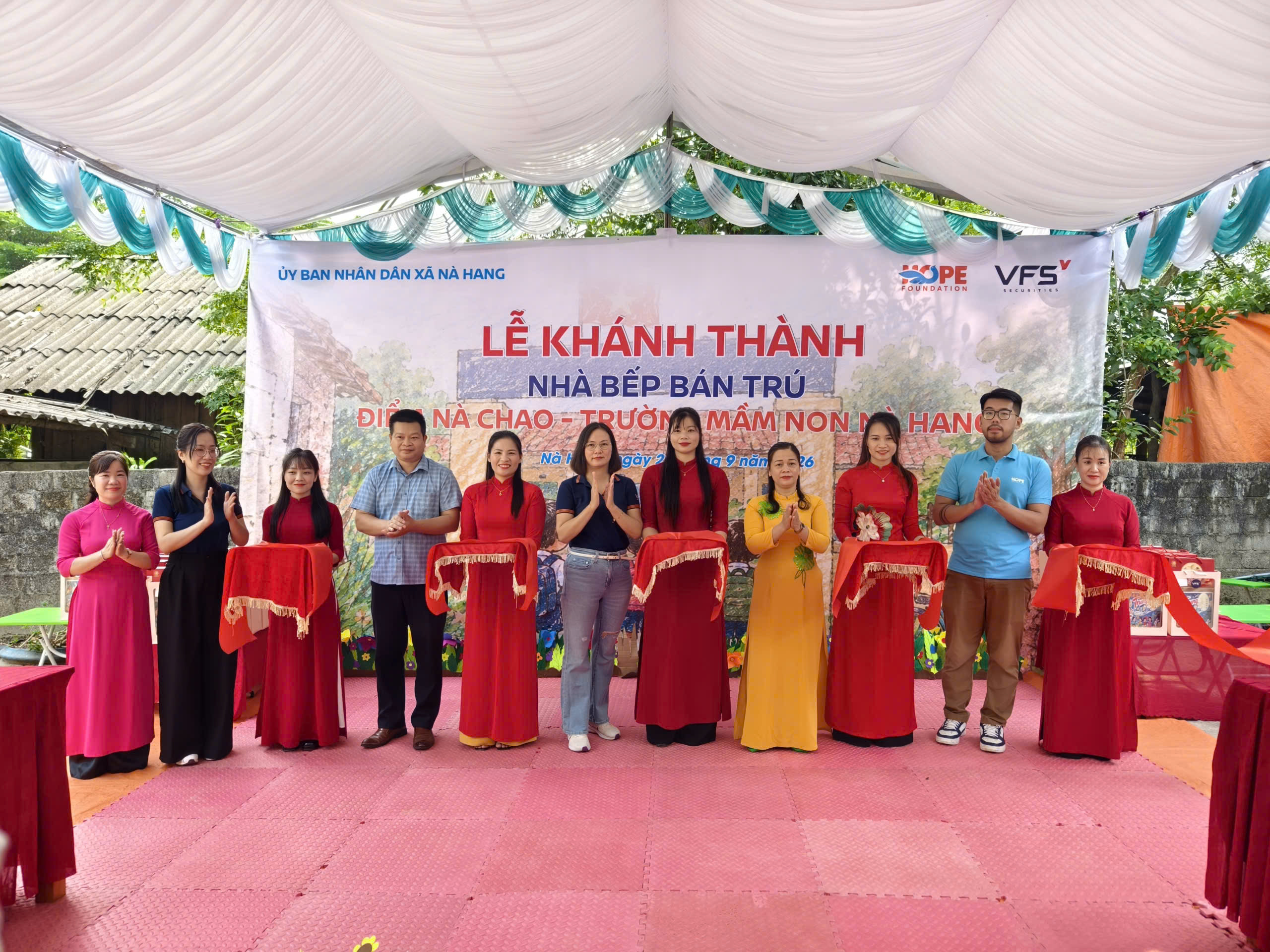 Khánh thành Bếp ăn bán trú tại Điểm trường Nà Chao – Trường Mầm non Nà Hang