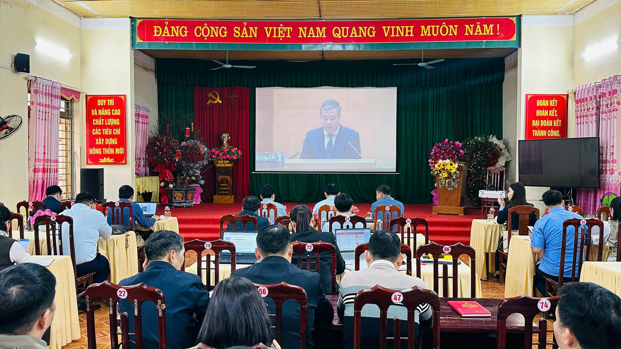 Hội nghị trực tuyến toàn quốc nghiên cứu, học tập, quán triệt và tri  ển khai thực hiện nghị quyết số 79-NQ/TW và nghị quyết quyết số 80-NQ/TW của bộ chính trị