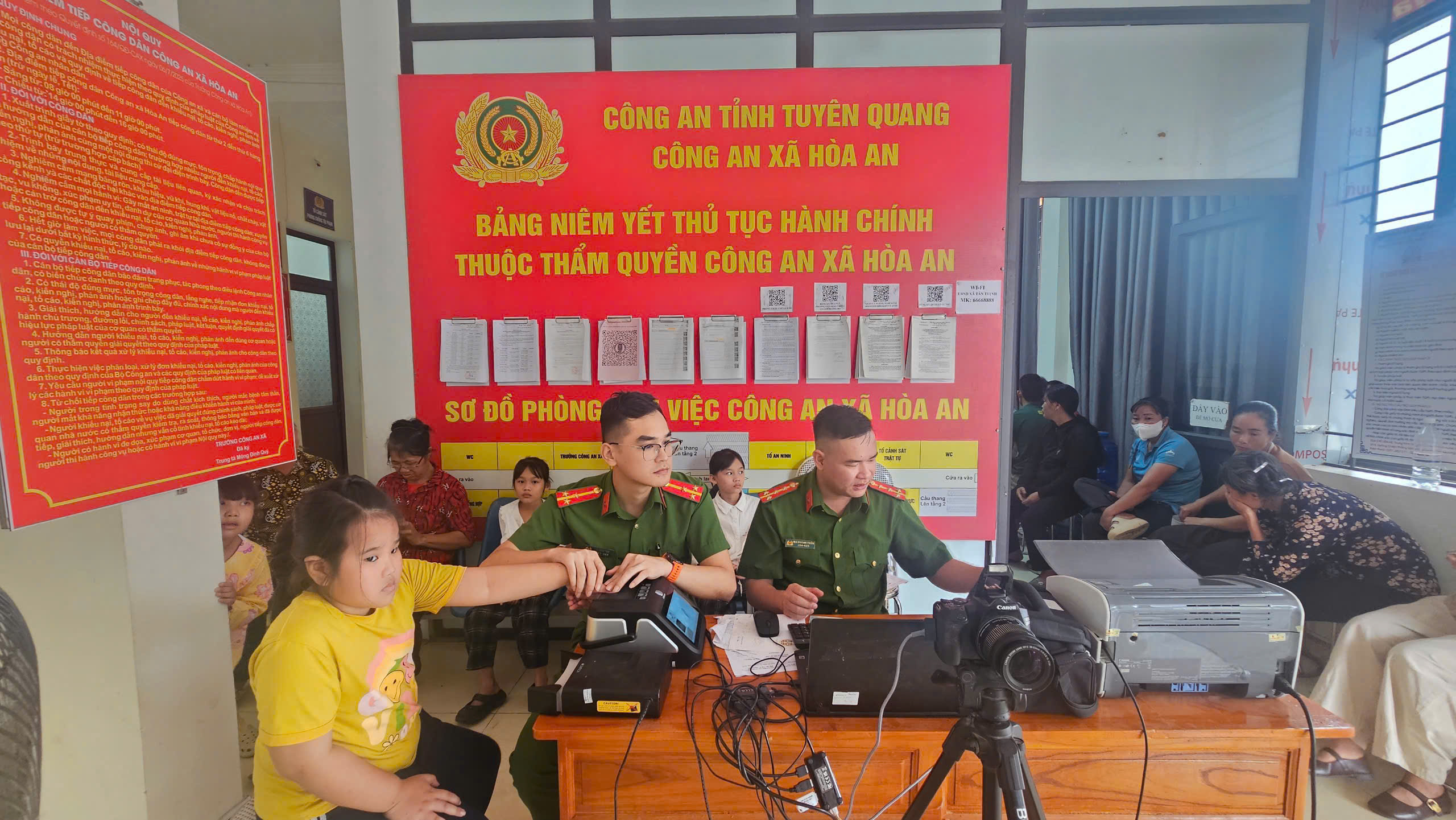 HÒA AN THU NHẬN HƠN 800 HỒ SƠ CĂN CƯỚC, ĐỊNH DANH ĐIỆN TỬ