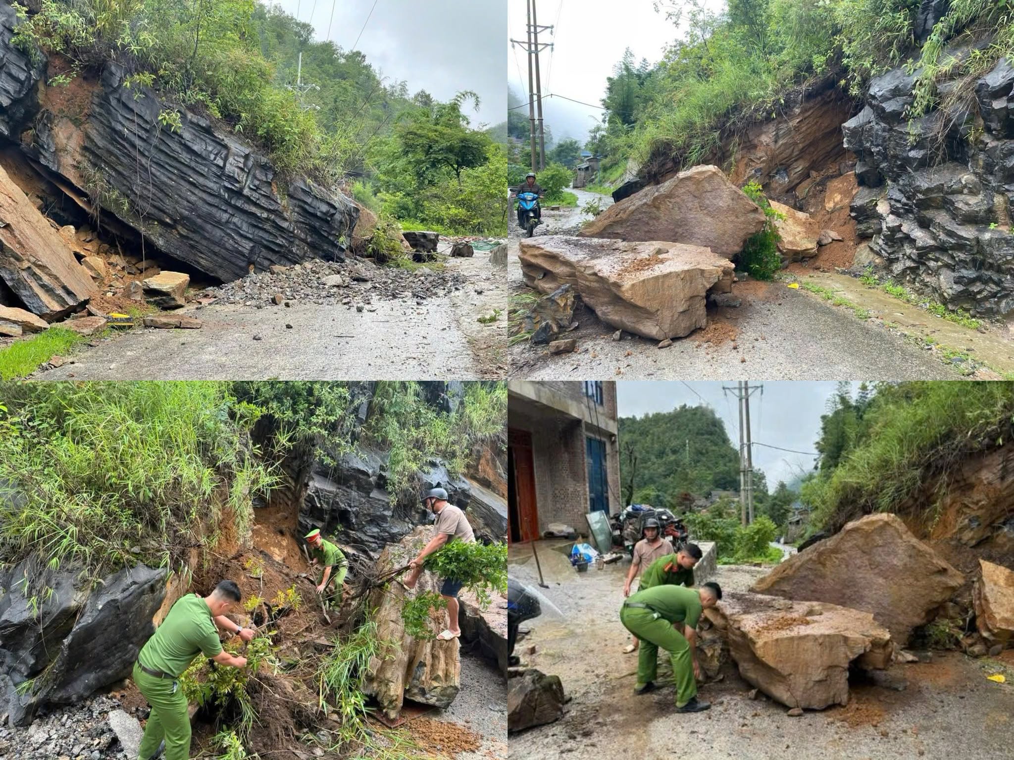 LỰC LƯỢNG CÔNG AN CƠ SỞ TỈNH TUYÊN QUANG LIÊN TIẾP HỖ TRỢ NHÂN DÂN KHẮC PHỤC HẬU QUẢ MƯA LỚN