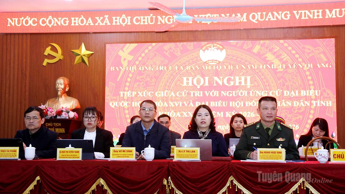 Ứng cử viên đại biểu Quốc hội và HĐND tỉnh tiếp xúc cử tri, vận động bầu cử tại các địa phương