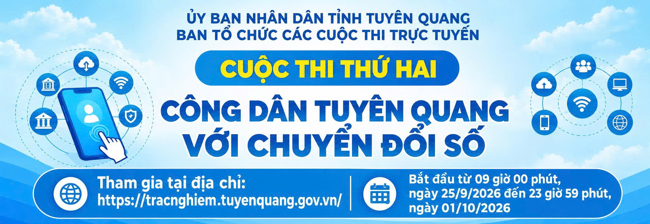 PHÁT ĐỘNG CUỘC THI TRỰC TUYẾN “CÔNG DÂN TUYÊN QUANG VỚI CHUYỂN ĐỔI SỐ”