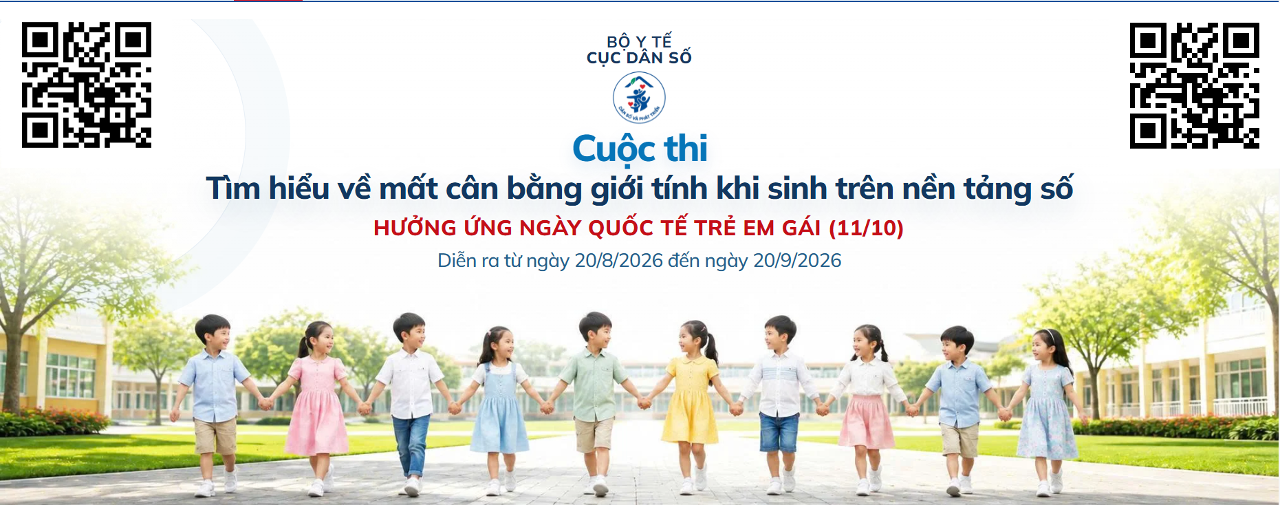 Cuộc thi tìm hiểu về mất cân bằng giới tính khi sinh trên nền tảng số hưởng ứng Ngày Quốc tế trẻ em gái (11/10)