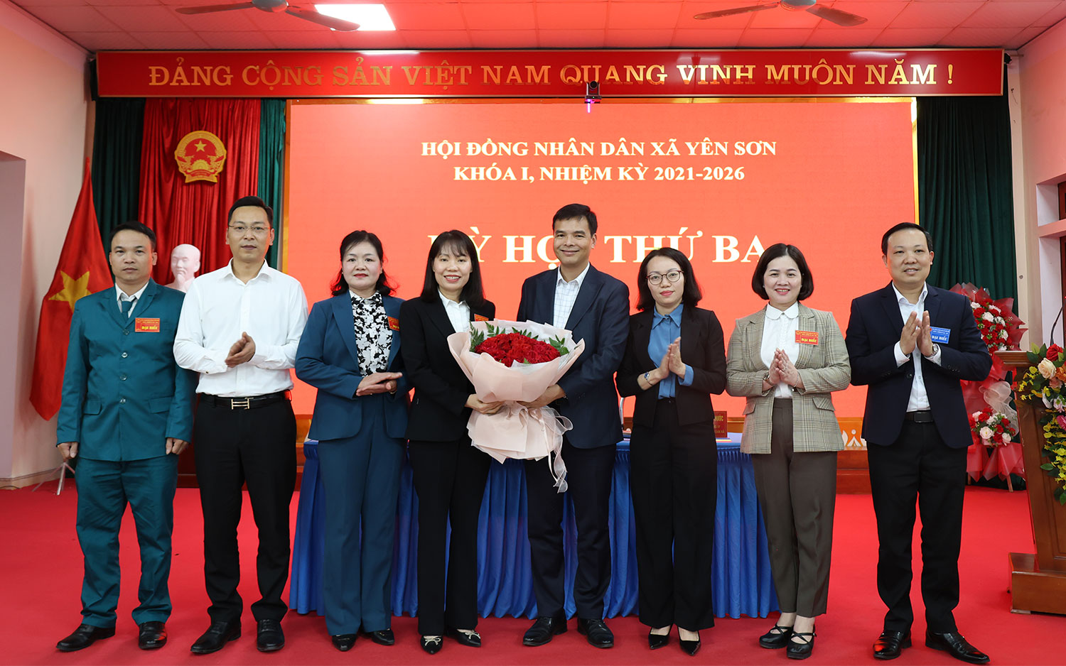 Phiên họp nội bộ Kỳ họp thứ ba, HĐND xã Yên Sơn khóa I, nhiệm kỳ 2021-2026