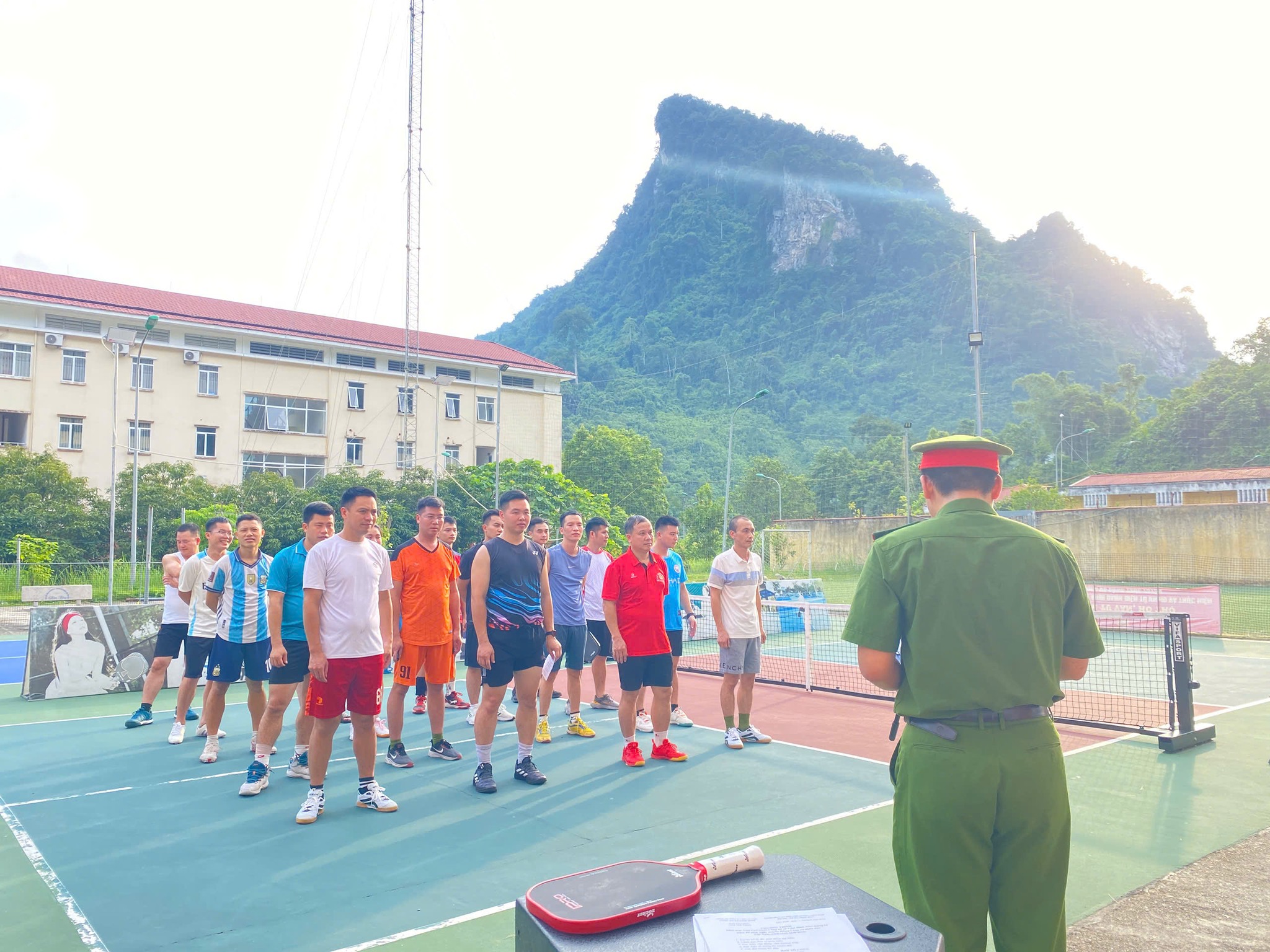 Công an xã Lâm Bình đã tổ chức giải Pickleball