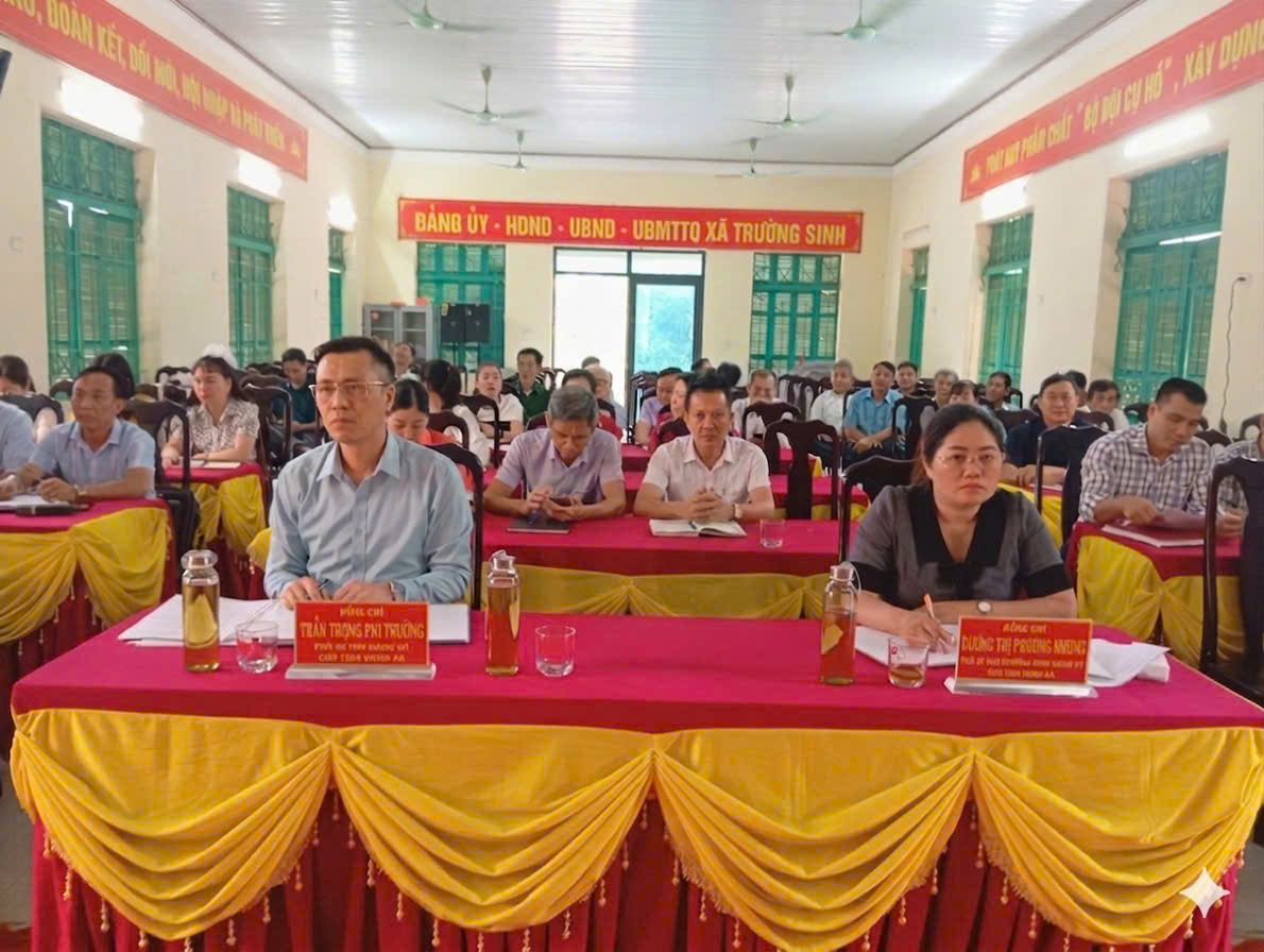 Phiên họp thường kỳ của Uỷ ban nhân dân xã Trường Sinh tháng 4 năm 2026 