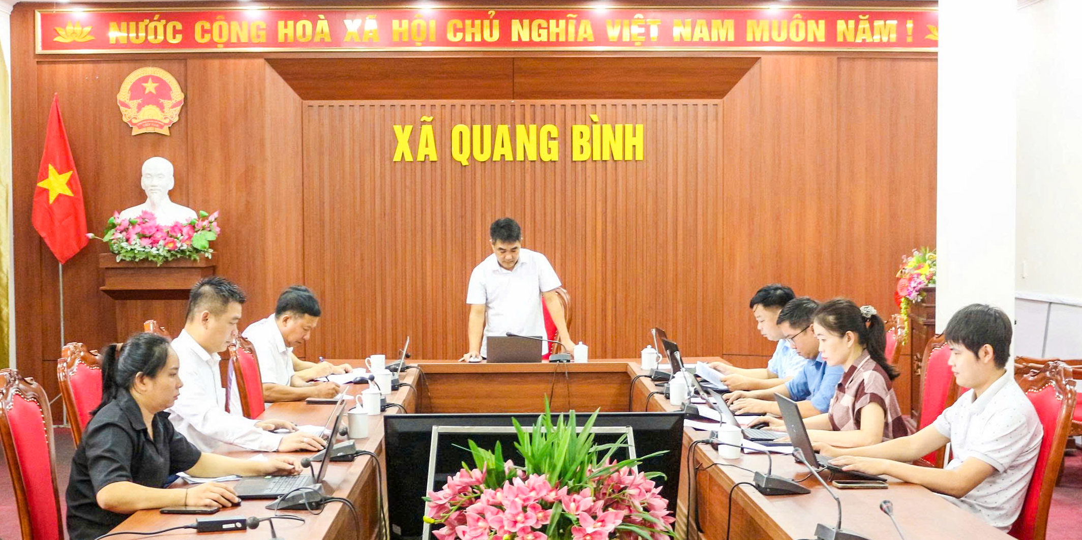 (Quang Bình - Tuyên Quang) Họp Ban Chỉ đạo xây dựng phương án phát triển khu Nà Nưa, thôn Tân An