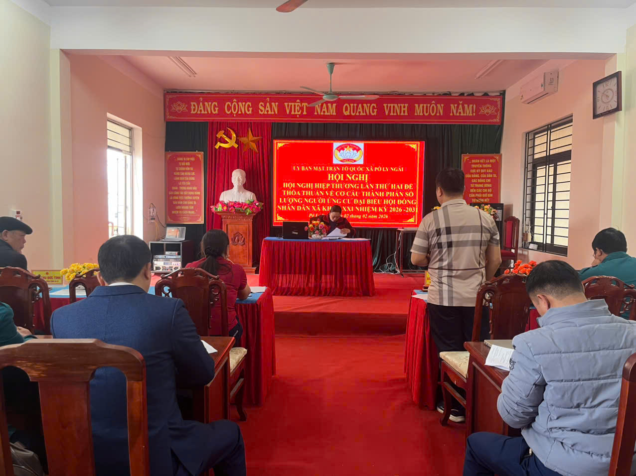 Uỷ ban MTTQ VN xã Pờ Ly Ngài tổ chức Hội nghị Hiệp thương lần 2