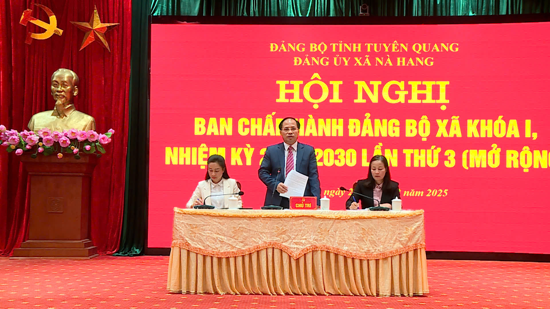 Hội Nghị Ban chấp hành Đảng bộ xã Nà Hang khoá I, nhiệm kỳ 2025 – 2030, lần thứ 3 (Mở rộng)