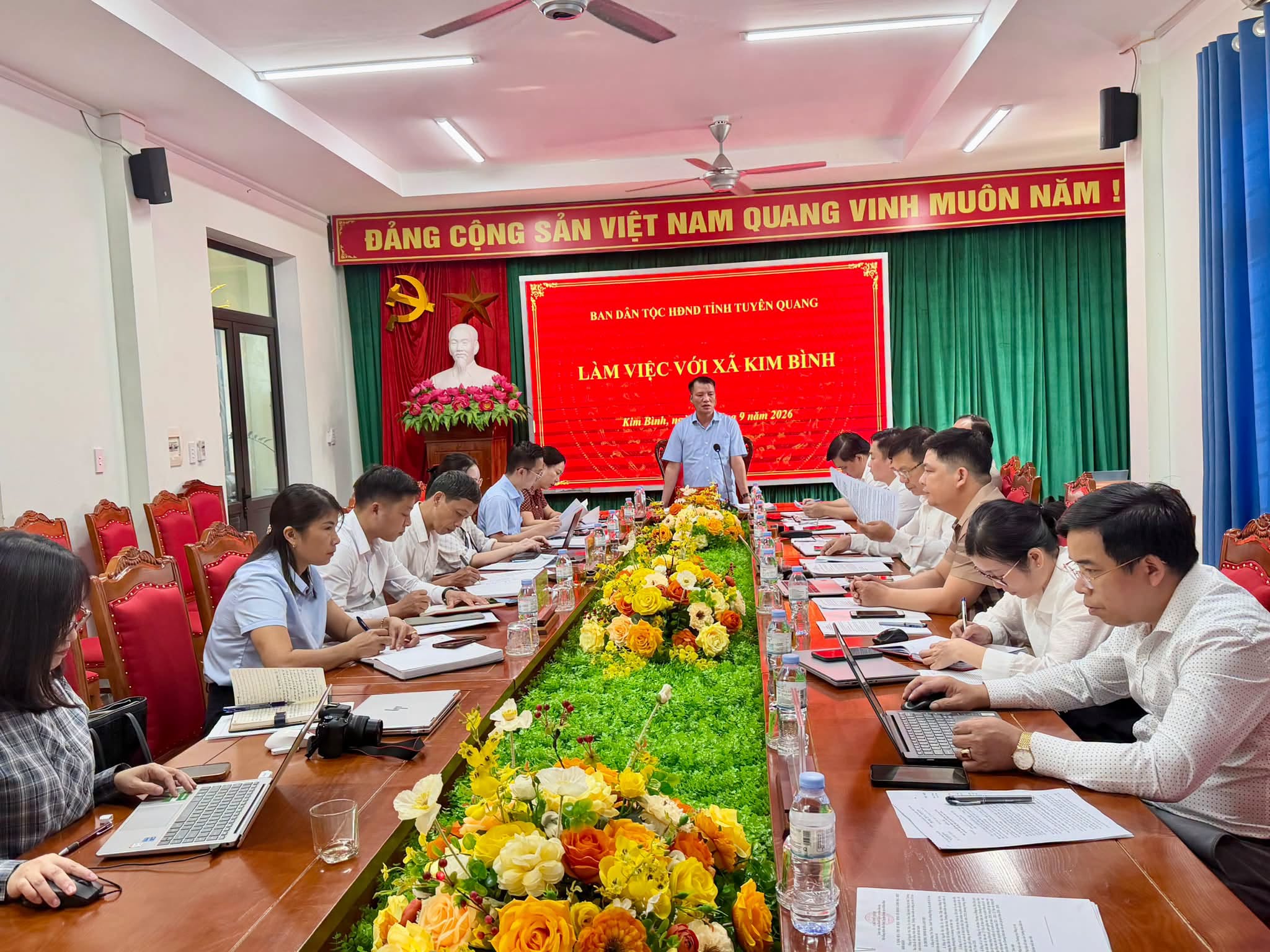 Đoàn Giám sát của Ban Dân tộc HĐND tỉnh làm việc với xã Kim Bình về phát triển kinh tế - xã hội và thực hiện các chương trình mục tiêu quốc gia.