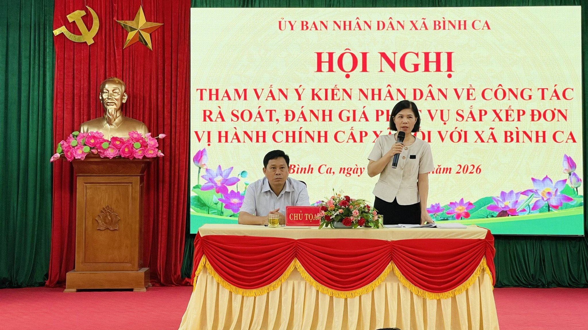 Bình Ca tham vấn ý kiến Nhân dân về công tác rà soát, đánh giá phục vụ sắp xếp đơn vị hành chính cấp xã