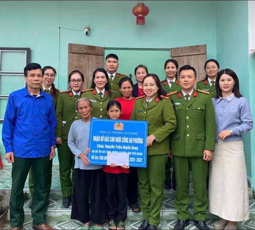 CÔNG AN PHƯỜNG AN TƯỜNG RA MẮT MÔ HÌNH “CON NUÔI CÔNG AN PHƯỜNG” - LAN TỎA GIÁ TRỊ NHÂN VĂN
