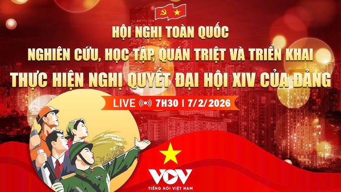 TRỰC TIẾP: Hội nghị toàn quốc nghiên cứu, triển khai thực hiện Nghị quyết Đại hội XIV của Đảng