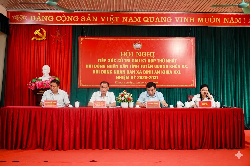 Hội nghị tiếp xúc cử tri sau Kỳ họp thứ nhất HĐND tỉnh và HĐND xã Bình An, nhiệm kỳ 2026 - 2031