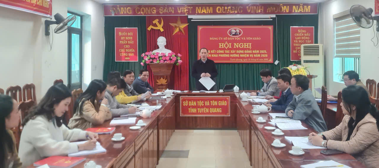 Sở Dân tộc và Tôn giáo tỉnh Tuyên Quang triển khai kế hoạch cải cách hành chính năm 2026