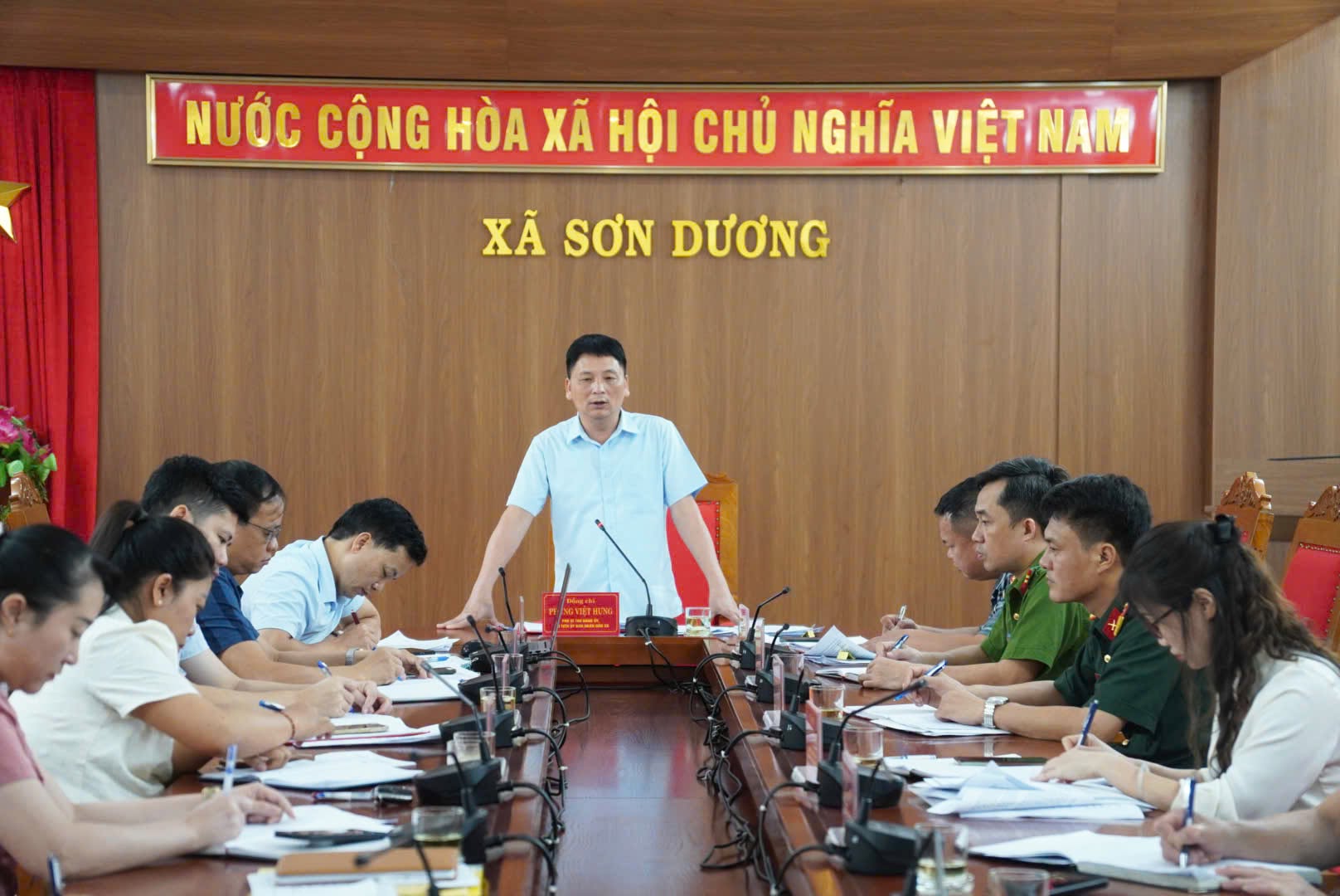 UBND xã Sơn Dương họp thường kỳ tháng 6/2026